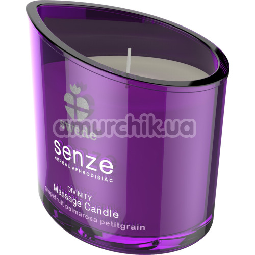 Свічка для масажу Senze Spiritual Massage Candle - грейпфрут / пальмароза / петітгрейн, 150 мл