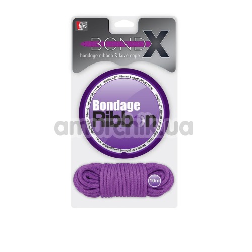 Бондажный набор BondX Bondage Ribbon & Love Rope, фиолетовый