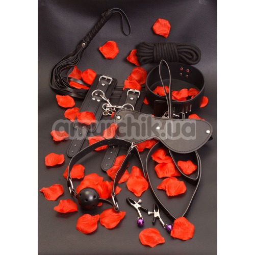 Бондажний набір BDSM Starter Kit, чорний