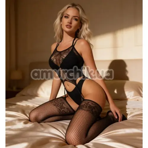 Комбінезон Star Night S-Bow Bodystocking, чорний