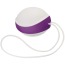 Вагинальный шарик Amor Gym Balls Single, бело-фиолетовый - Фото №0