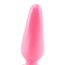 Анальная пробка Smooth Butt Plug средняя, розовая - Фото №1