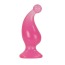 Анальная пробка Pixie Curve, 9 см розовая - Фото №0