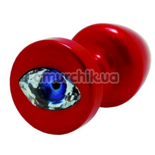 Анальна пробка з кристалом SWAROVSKI у вигляді ока Anni R Eye T2, червона - Фото №1