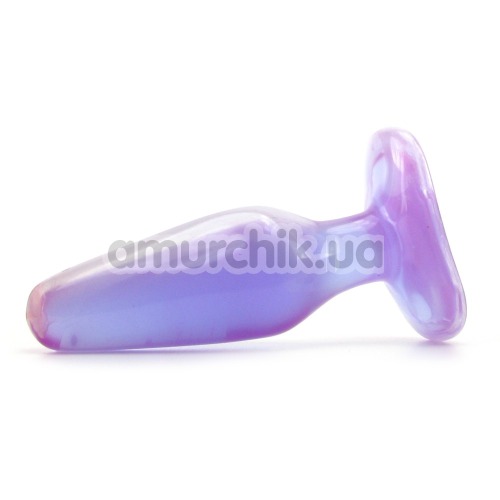 Анальная пробка Crystal Jellies Medium, 14 см фиолетовая