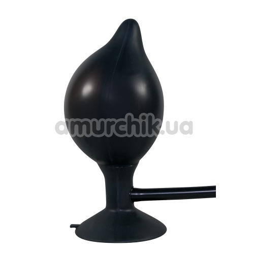 Анальный расширитель True Black Inflatable Anal Plug, черный