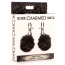 Зажимы для сосков с помпонами Charmed Pom Pom Nipple Clamps, черные - Фото №9