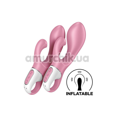 Вибратор Satisfyer Air Pump Bunny 2, розовый
