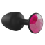 Анальная пробка с розовым кристаллом Dorcel Geisha Plug M, черная - Фото №6