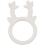 Эрекционное кольцо Penisring Rentier, белое - Фото №1