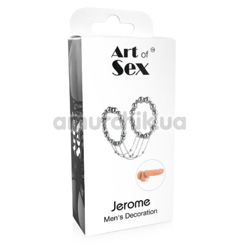 Прикраса для пеніса Art of Sex Jerome, срібна