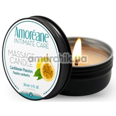 Масажна свічка Amoreane Massage Candle Caribbean Passion - маракуйя, 30 мл - Фото №1