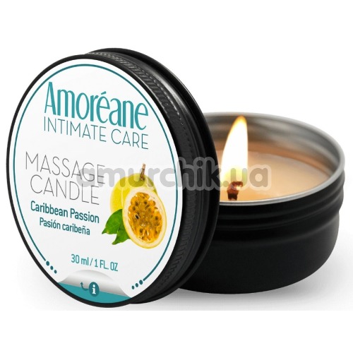 Массажная свеча Amoreane Massage Candle Caribbean Passion - маракуйя, 30 мл