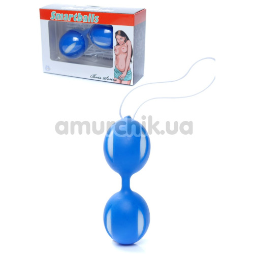 Вагинальные шарики Boss Series Smartballs, синие