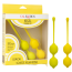Набір вагінальних кульок Kegel Training Set Lemon Squeeze Relax Repeat, жовтий - Фото №10