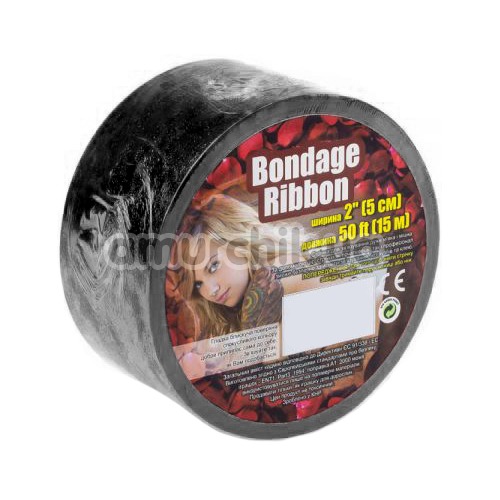 Бондажна стрічка sLash Bondage Ribbon, чорна - Фото №1