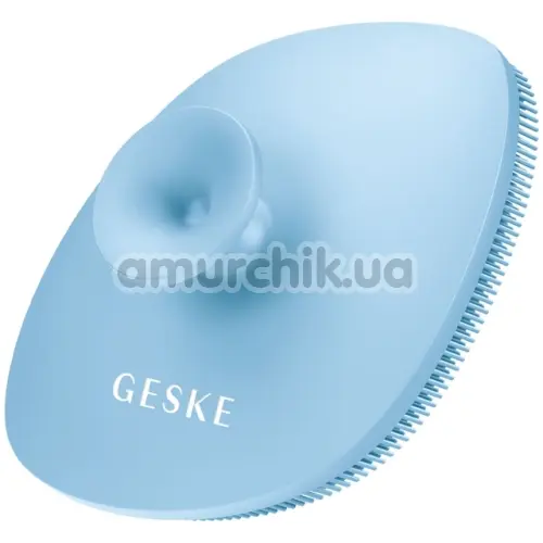 Щітка для обличчя Geske Facial Brush 4 in 1 Suction Mount, блакитна