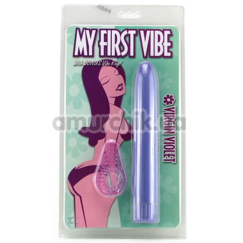 Вибратор My First Vibe With Bonus Vibe Ring, фиолетовый