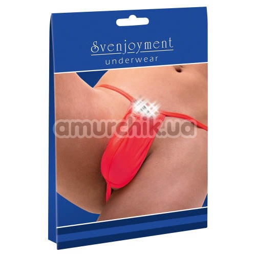Трусы-стринги мужские с отверстием Svenjoyment Underwear, красные