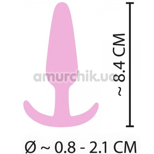 Анальна пробка Cuties Mini Butt Plug 556858, рожева