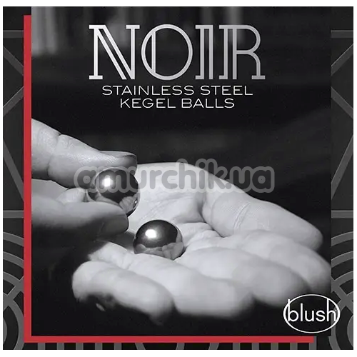 Вагінальні кульки Noir Stainless Steel Kegel Balls, срібні