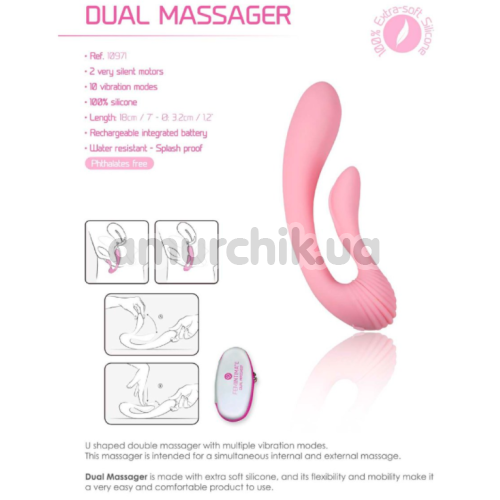 Вібратор Femintimate Dual Massager, рожевий
