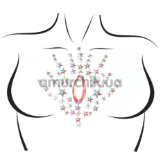 Прикраса для тіла Leg Avenue Juniper Jewels Sticker, мультикольорова - Фото №1