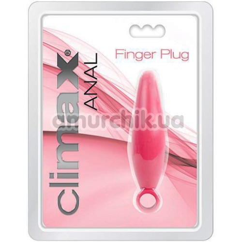 Анальная пробка Climax Anal Finger Plug, розовая