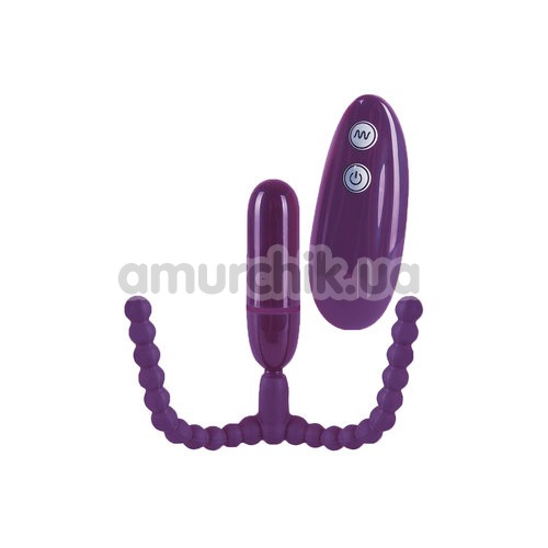 Вагінальний розширювач з вібрацією Vibrating Intimate Spreader, фіолетовий - Фото №1