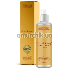 Масажна олія з феромонами PheroStrong Exclusive Massage Oil для жінок, 100 мл - Фото №1