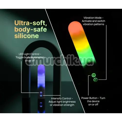 Клиторальный вибратор с подсветкой Illumination The Bullet, белый