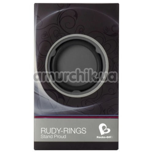 Эрекционное кольцо Rocks-Off Rudy-Rings, черное