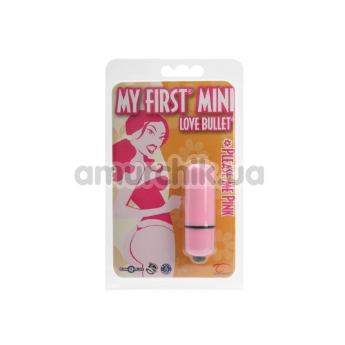 Клиторальный вибратор My First Mini Love Bullet - Please Me Pink, розовый