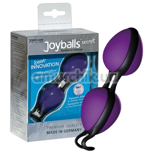 Вагінальні кульки Joyballs Secret, фіолетово-чорні