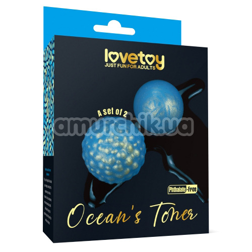 Вагінальні кульки Ocean's Toner, блакитні