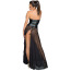 Платье Noir Handmade Dress Robe Corset Long, черное - Фото №1