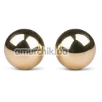 Вагинальные шарики Easy Toys Ben Wa Golden Exercise Balls 22 mm, золотые - Фото №1