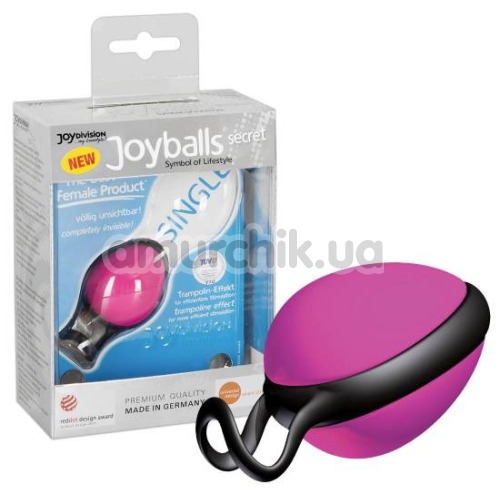 Вагинальный шарик Joyballs Secret, розово-черный