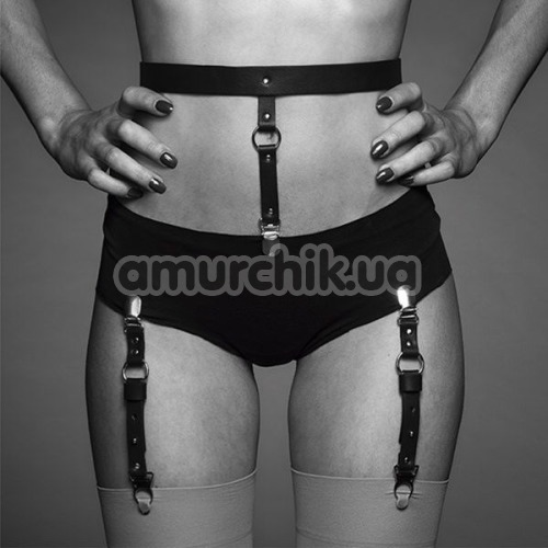Підтяжки Bijoux Indiscrets Maze Suspender Belt For Underwear And Stockings, чорні