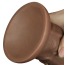 Фаллоимитатор Realistic Chubby Dildo 10.5, коричневый - Фото №2