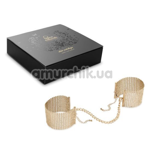 Наручники Bijoux Indiscrets Desir Metallique Handcuffs, золоті