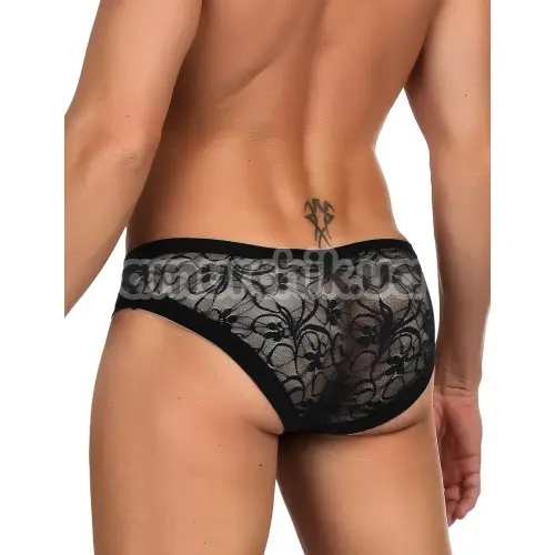 Трусы мужские Star Night Sexy Floral Lace Panty, черные