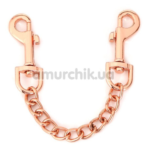 Фіксатори для рук Liebe Seele Wine Red Leather Handcuffs with Rose Gold Hardware, бордові