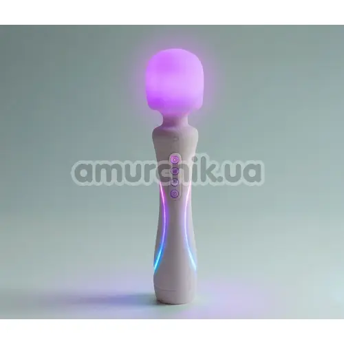 Универсальный вибромассажер с подсветкой Illumination The Wand, белый