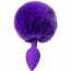 Анальная пробка с фиолетовым хвостиком ToDo Anal Plug Sweet Bunny, фиолетовая - Фото №2