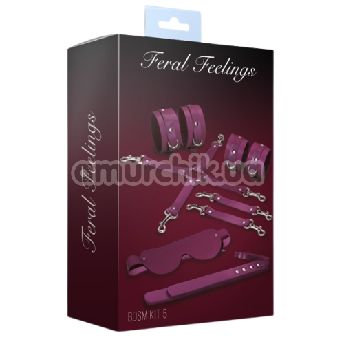 Бондажный набор Feral Feelings BDSM Kit 5, фиолетовый