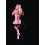 Комплект Leg Avenue Wicked розовый: бюстгальтер + трусики-стринги - Фото №2