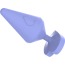 Анальная пробка MisSweet Luv Heart Plug Small, фиолетовая - Фото №4