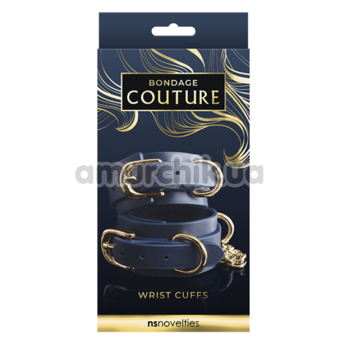 Наручники Bondage Couture Wrist Cuffs, синие