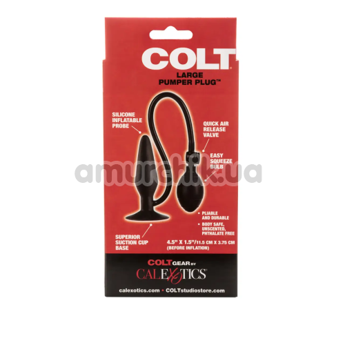 Анальный расширитель Colt Large Pumper Plug, черный